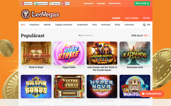 LeoVegas Casino Sverige