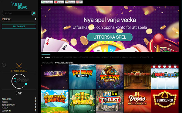 Voodoo Dreams Casino Sverige