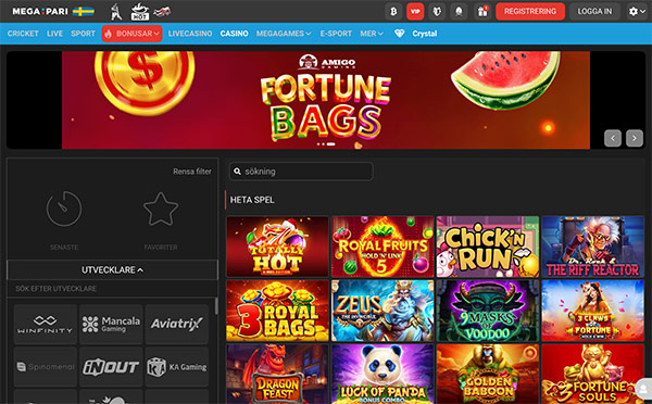 Megapari Casino Sverige