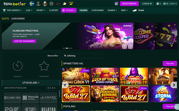 SpinBetter Casino Sverige